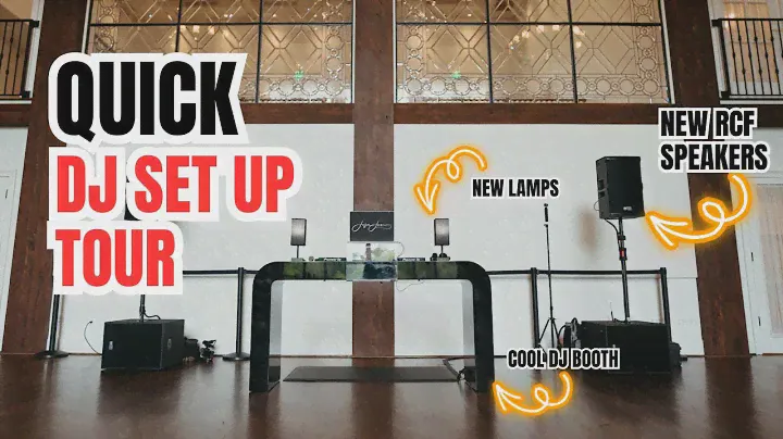 Quick Booth tour with New RCF TT speakers